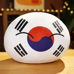 (싸더라) 태극기 쿠션 대한민국 원형 애국 인테리어 방석 소품 WFNDXGI