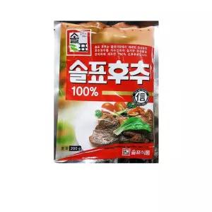 식자재 식재료 도매 흑후추가루 솔표 200g  x50개