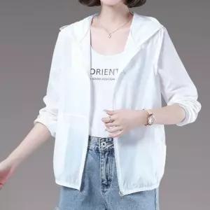 여성 바람막이 초경량 자켓 시스루 후드 집업 여름 아우터 자외선차단 3컬러