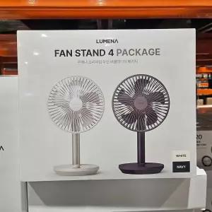 루메나 탁상용 선풍기 STAND4(2개입) 화이트+네이비 무선 미니선풍기 코스트코