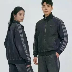 [하프클럽/아디다스]아디다스 청자켓 데님 파이어버드 트랙탑 남녀공용 흑