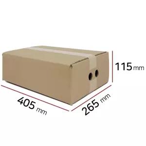 복숭아 3kg 무인쇄 A형 박스 40.5×26.5×11.5cm BB골 손잡이 과일포장박스 고급 KLB지 35장