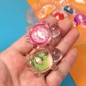 품안의 거북이 대형 파츠 4.5cm 피규어 대왕 행운 품은 미니어처 황금 소라 대 소라껍질 왕파츠