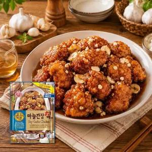 오뚜기 오즈키친 마늘 간장 치킨 580g 1개