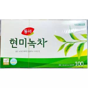 현미녹차 (동서식품 1.5g x100T 150g) 은은한향/티백차/배달전문점