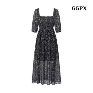 GGPX_SP GGPX 러블리 플라워 패턴 스퀘어넥 반팔 원피스 GQBOW004D 408714