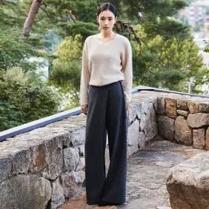 셀렙샵에디션 [동가게단독]기모 스트라이프 스커트팬츠