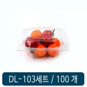 DL 103 (투명) 세트 100개 반찬용기 .플라스틱용기 일회용 품