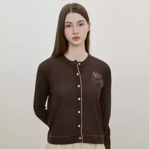 [롯데백화점]DEWL 비딩 자수 배색 가디건 D262KSL040