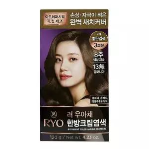 [하프클럽/셀럽하우스]려 우아채 한방 새치 크림 염색약 7N 밝은갈색