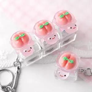 비즈아이 [6423-29]아크릴부착형 키캡파츠 야광복숭아거북이 17x24mm ,1개