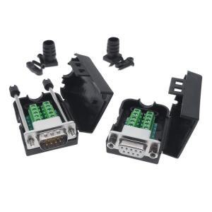 1Pc DB9 COM RS232 전송 리스 신호 터미널 수 암 커넥터 D Sub 9Pin