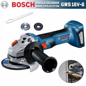 Bosch BAT411 배터리BOSCH GWS 18V-8 무선 앵글 그라인더 18V 전문가용 브러시리스 100MM 슬라이드 스위치