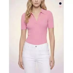 메종키츠네 여성 베이비 폭스 패치 폴로 니트 반팔 티셔츠 2color 992190