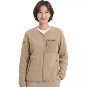 디스커버리 여성 자가드 플리스 자켓 DWSS32044-BGD