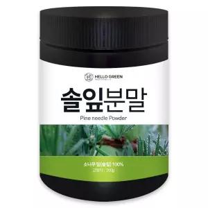 헬로우그린 국산 솔잎 분말 가루 200g(통)