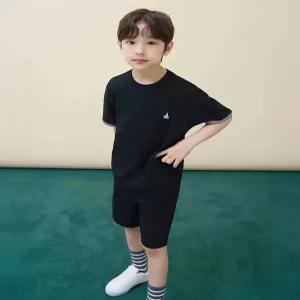 빈폴 키즈 BI6442U065 아동 상하복 유아 캥거루 포켓 피케 상하 세트 블랙 63186
