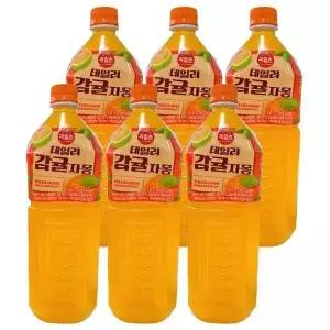 [하프클럽/]해태음료 과일촌 데일리 감귤자몽1.5L 6개