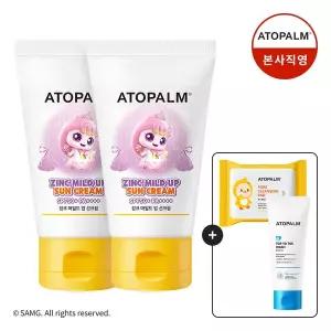 아토팜 [캐치!티니핑 한정판]징크 마일드 업 선크림 65gX2개+[증정]클렌징패드30매+탑투토워시100ML