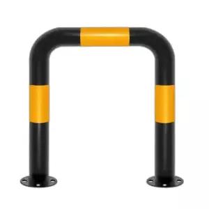 u형볼라드 주차스토퍼 스틸 주차금지 난간 안전바 야외 U자형 76x500x600x1.2mm