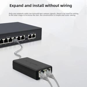 1000Mbps POE 인젝터 24V/48V 0.5A 24W 데스크탑 전원 감시 CCTV IP 카메라 공급 장치 용 이더넷 어댑터