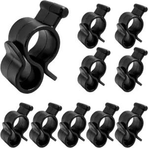 Sbulhia 10PCS 로프용 앤원 클립 가벼우면서 편리한 RV 파티용 조명 후크 두 가지 걸이 위치 지원 표준