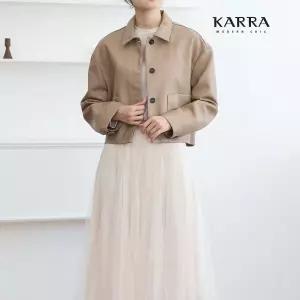 KARRA (77까지)양포켓버튼인조가죽자켓_KB1FJK012G