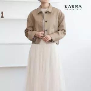 KARRA (77까지)양포켓버튼카라인조가죽자켓_KB1FJK012G