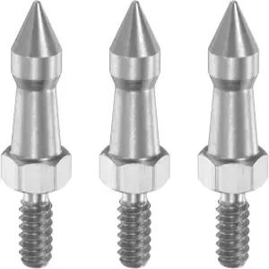 PATIKIL 1/4인치 나사산 삼각대 스파이크 스테인리스 스틸 카메라 접지 나사 1.49인치/38mm 모노포드 다리