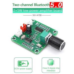 FXH-A158  클리어 블루투스 5.0 오디오 파워 앰프 보드 소형 Pam8403 DIY 무선 스피커 5Wx2