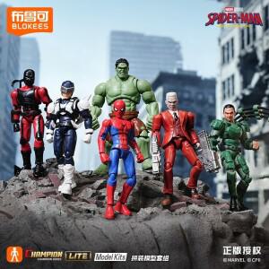 블로키즈 마블 스파이더맨 브랜드 뉴 데이 블라인드 박스 토이즈 챔피언 클래스 라이트 V1 헐크 미스터리