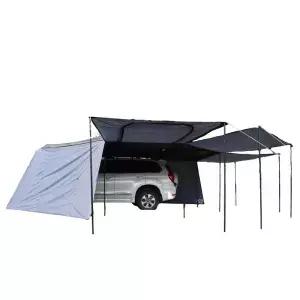 캠핑용 4x4 트레일러 180+270도 무다리 측벽 어닝 텐트