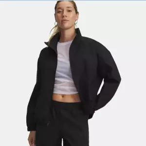 매장정품 UNDERARMOUR 언더아머 6010350-008 블랙 여성 UA 언스타퍼블 우븐 풀 집 바람막이 재킷 6010350SD