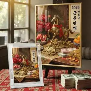 스터닝팩토리 병오년 돈들어오는 말 그림 풍수 인테리어 개업선물 액자 팝아트 인테리어액자