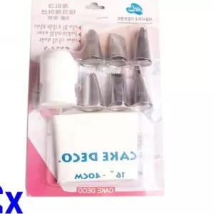 케이크 데코 8종 세트 대 x2개 생크림주머니 짤주머니 홈베이킹용품 제빵용품 5F9A6