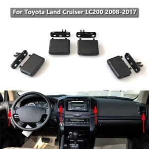 도요타 랜드 크루저 LC200 FJ200 2008-2017 자동차 전면 대시보드 에어컨 콘센트 AC 벤트 탭 클립