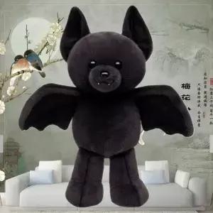 검은 박쥐 캐릭터 봉형 PP솜 인형