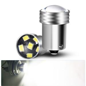 2개 2835칩 12V24V 6000K 1156 ba15s bay15d LED 브레이크 램프 전구 자동차 정지 후진 백업 주행 안개등