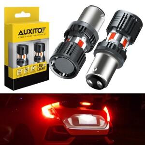 2025 신형 AUXITO 1157 BAY15D P215W LED 브레이크 스톱 레드 라이트 캔버스 전구 테일 램프 주간 주행등