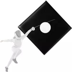 세이버 플뢰레 에페용 클럽 홈 트레이닝을 위한 불스와 보강된 타격 구역이 있는 시메야오 PU 가죽 사각