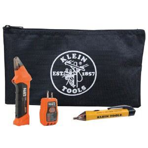 KLEIN TOOLS 80064 AC 차단기 키트 (GFCI 디지털 파인더 비접촉 전압 테스터 펜 및 지퍼백 포함 3종 세트)