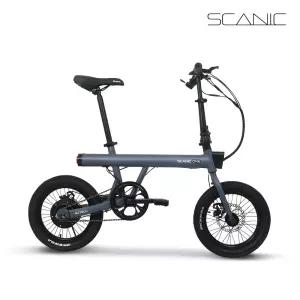 AU테크 스카닉 ONE 500W 미니벨로 전동 전기자전거 36V 7.5Ah, 그레이, 40.6cm(16인치)