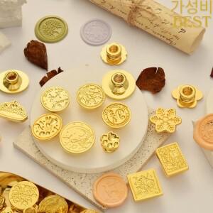 Flower Paw 씰링 왁스 스탬프 헤드 인감 스크랩북 사진 앨범 DIY 공예