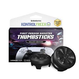 KONTROLFREEK FPS FREEK GALAXY 블랙 (플레이스테이션 4(PS4) 및 플레이스테이션 5(PS5)용) | 퍼포먼스 썸스틱 하이 라이즈 1개 미드 1개 (한정판)