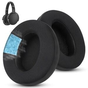 WZSIPOD COOLING GEL EARPADS FOR SENNHEISER HD450BT /HD4.50 /HD4.40BT - BLACK | HD4.50BT /HD 4.50BTNC /HD4.50SE /HD4.30G /HD4.20S /HD458BT /HD450 /HD450BT /HD400S /HD350BTMADE OF ICE SILK FABRIC