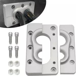 MOTO for Holley Terminator X Max Billet 알루미늄 방화벽 통과 브래킷 배선 벌크헤드