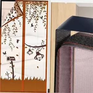 [제이큐]현관 자석 방충망 현관문 자동 방충망 접이식 촘촘망 diy 여름 벌레