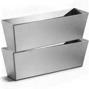 2개 구매 가능 15.5인치 스테인리스 스틸 머드 팬 헬리 아크 중장비용 게이지 드라이월 도구 용접된 코너와