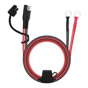 MENTBERY SAE 연장 케이블 2피트 10AWG 배터리 커넥터 오토바이 태양광 패널 RV용 링 단자 액세서리