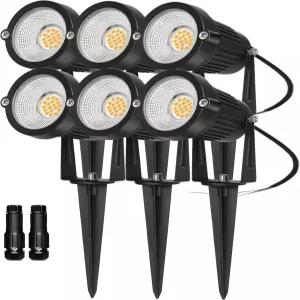 GOLD 저전압 조경 조명 실외 트리 가든 야드 경로용 커넥터가 있는 7W 700LM LED 12V 24V 웜 화이트 2700K